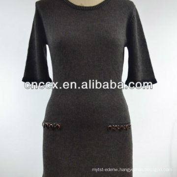 12STC0526 ladies winter long sweater dresses